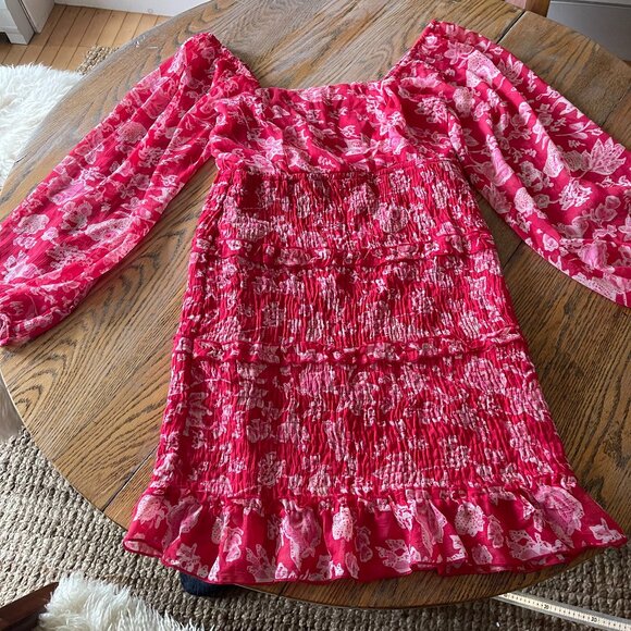 SIM & SAM red print dress - Picture 1 of 7